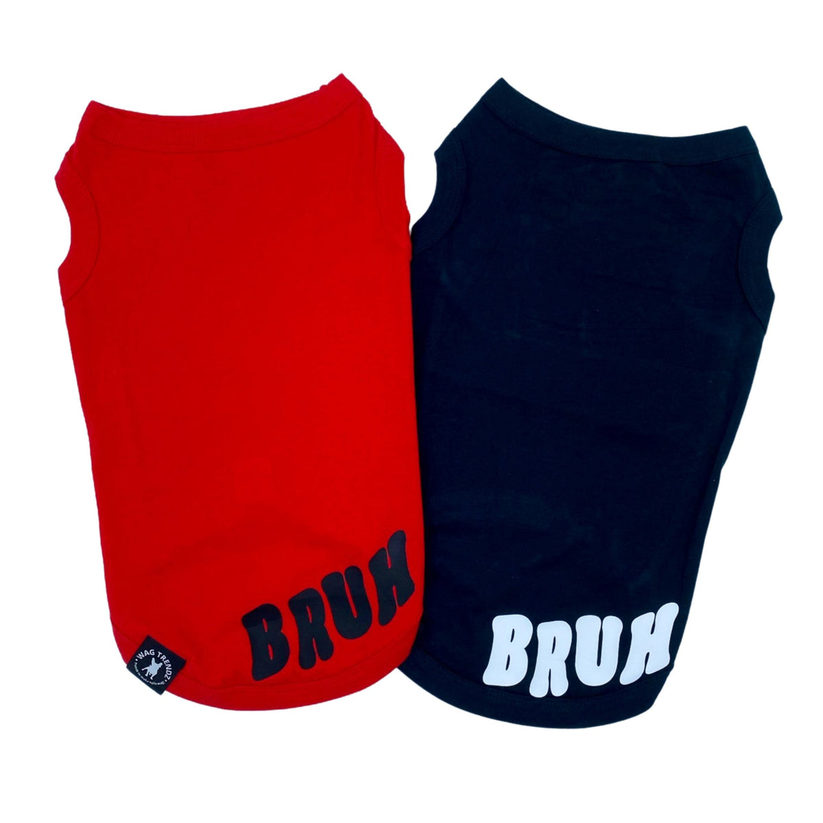 Dog T-Shirt - Bruh - Small & Large Dogs | Wag Trendz 2XL / Red