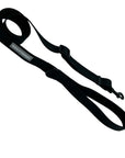 Adjustable Dog Leash - Black - size large against solid white background - Wag Trendz