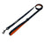 Nylon Dog Leash - Black and gray camo with orange accents against a solid white background - Wag Trendz