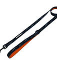 Nylon Dog Leash - Black and gray camo with orange accents against a solid white background - Wag Trendz