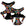 No Pull Dog Harness - with Handle - Multi colored Street Graffiti no pull dog harness - chest and backside view against solid white background - Wag Trendz