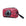 Dog Poo Bag Holder - Bandana Boujee - Red with black zipper and black rubber logo dispenser on front - against a solid white background - Wag Trendz