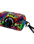 Dog Poo Bag Holder - multi-colored street graffiti - against white background - Wag Trendz